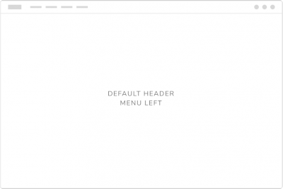 Default Header menu left